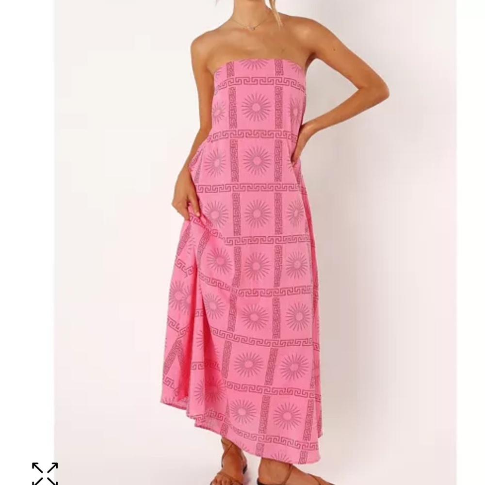 Petal & Pup Sunburst Pink Maxi Dress